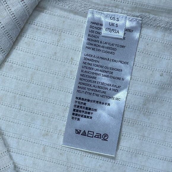 Free People Beige Linen Blend Long Sleeve Colette Knit Pullover Sweater Small - Picture 4 of 8